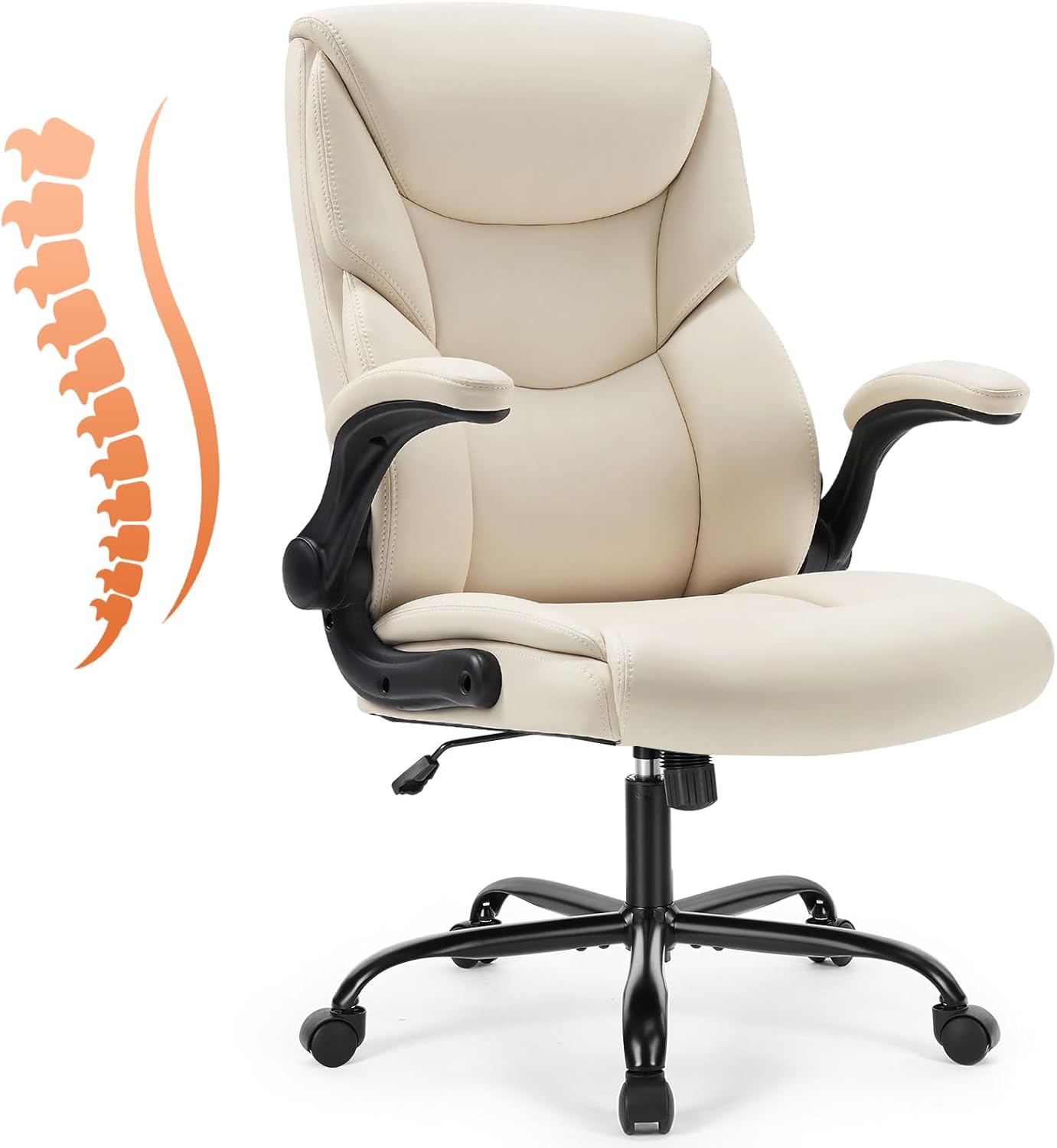 Sweetcrispy PU Leather Executive Office Chair