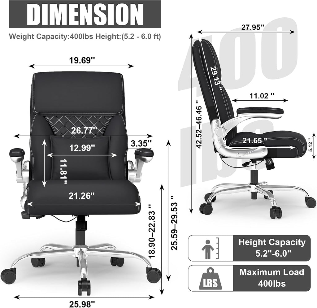 Ergonomic Leather Office Chair