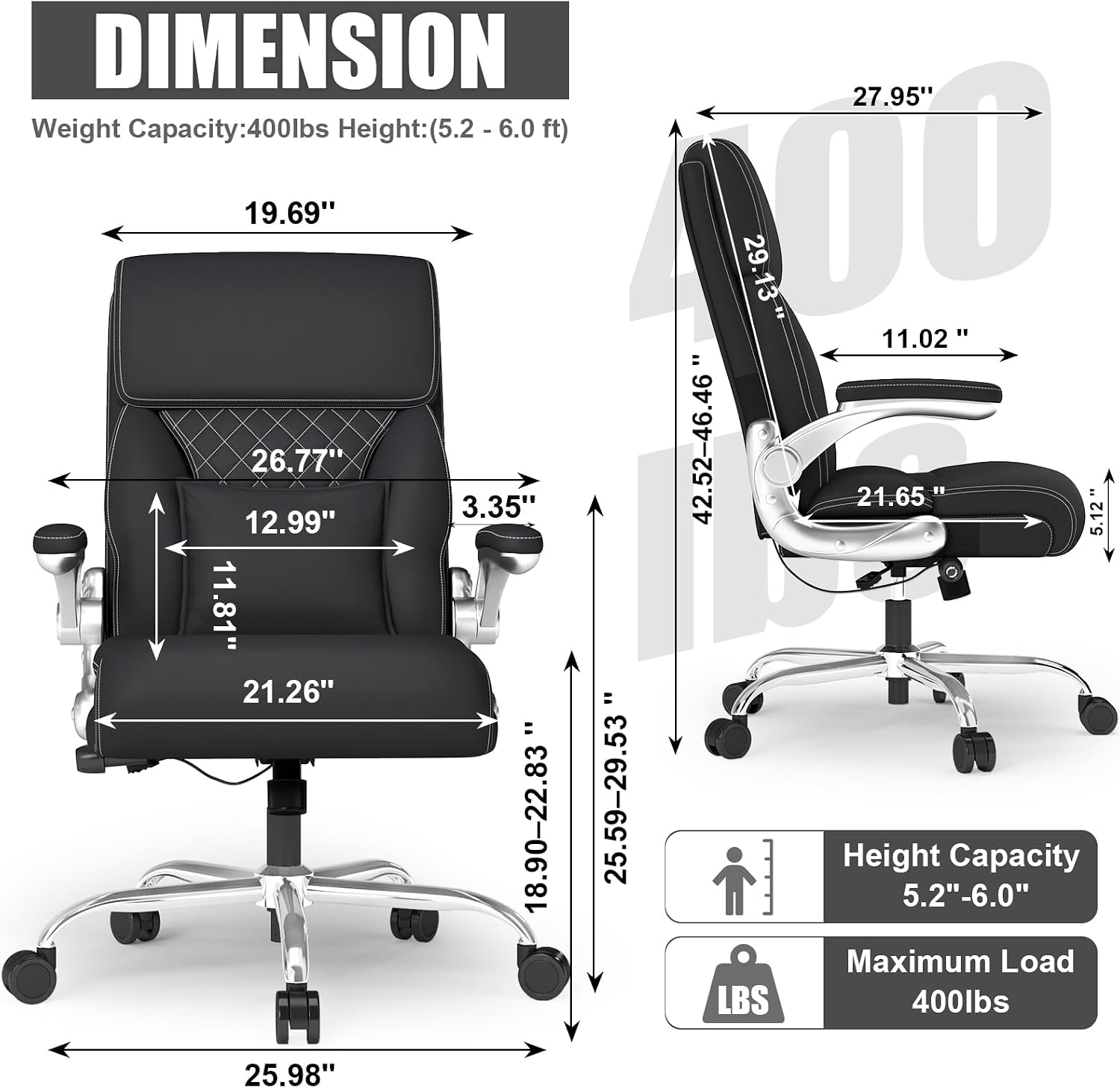 Ergonomic Leather Office Chair