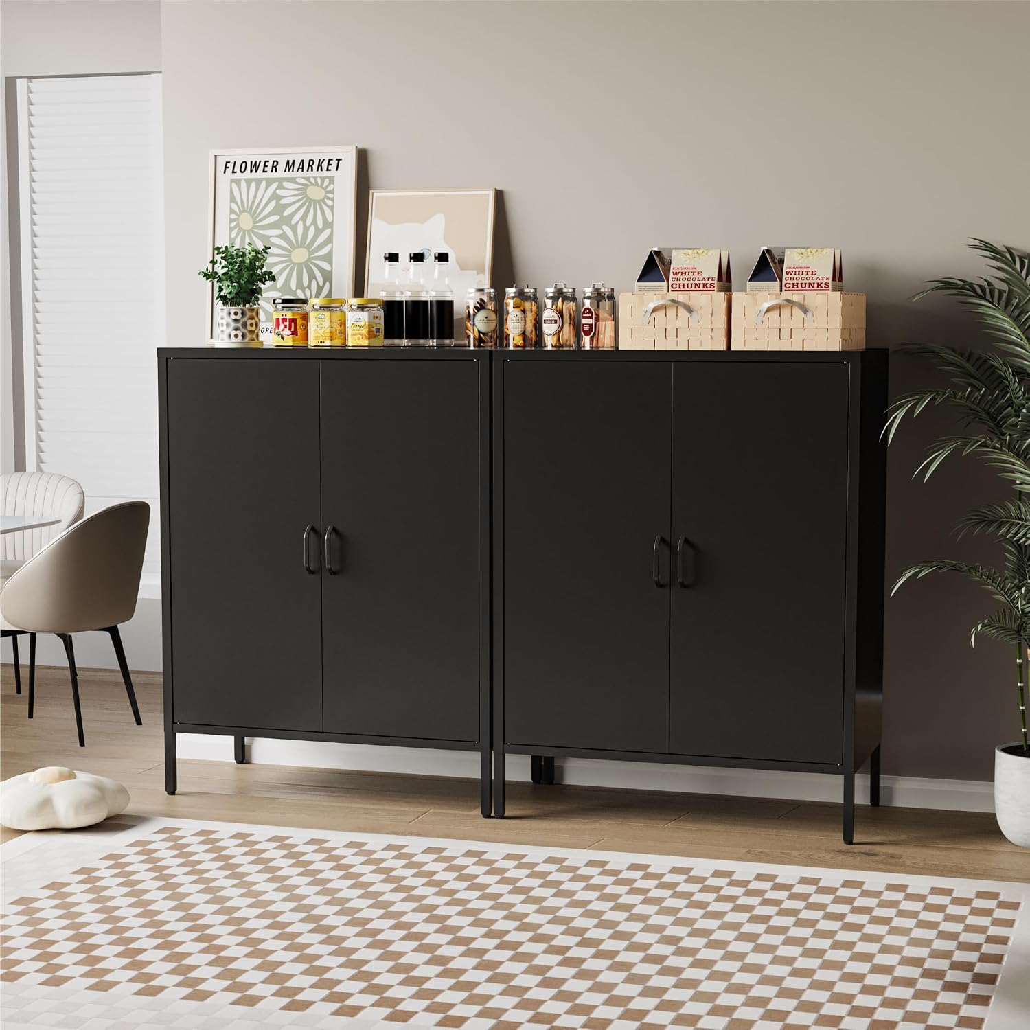 COFaR Black Metal Sideboard