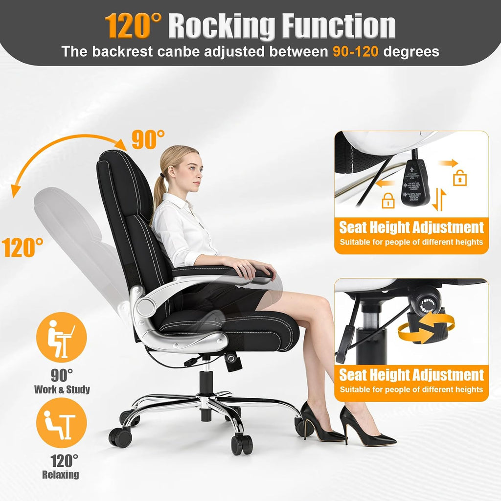 Ergonomic Leather Office Chair