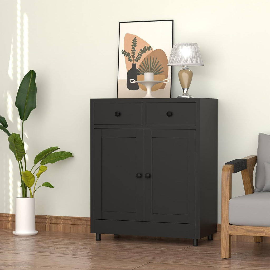 Black Metal Storage Sideboard