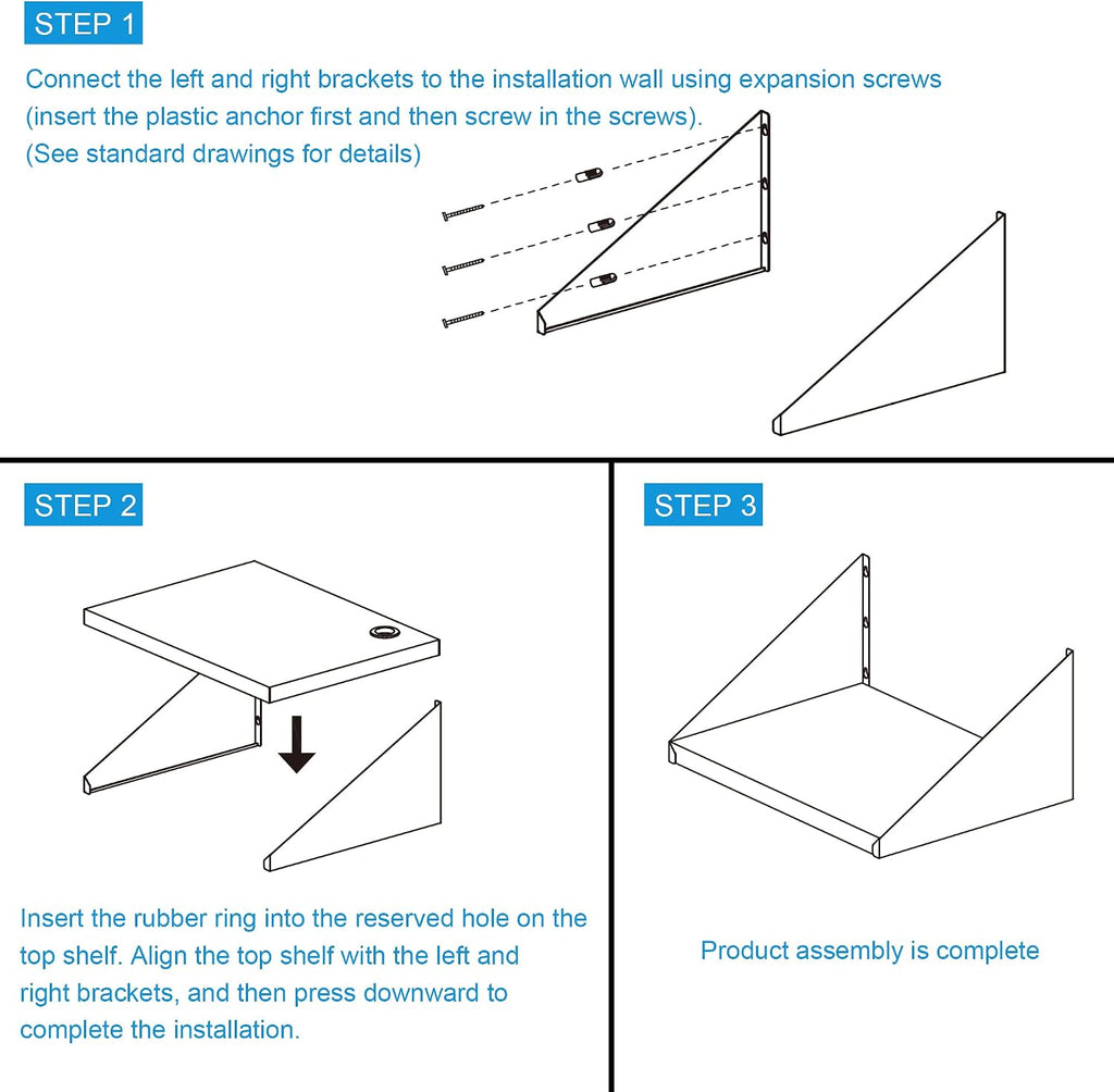 HARDURA Stainless Steel Wall Shelf