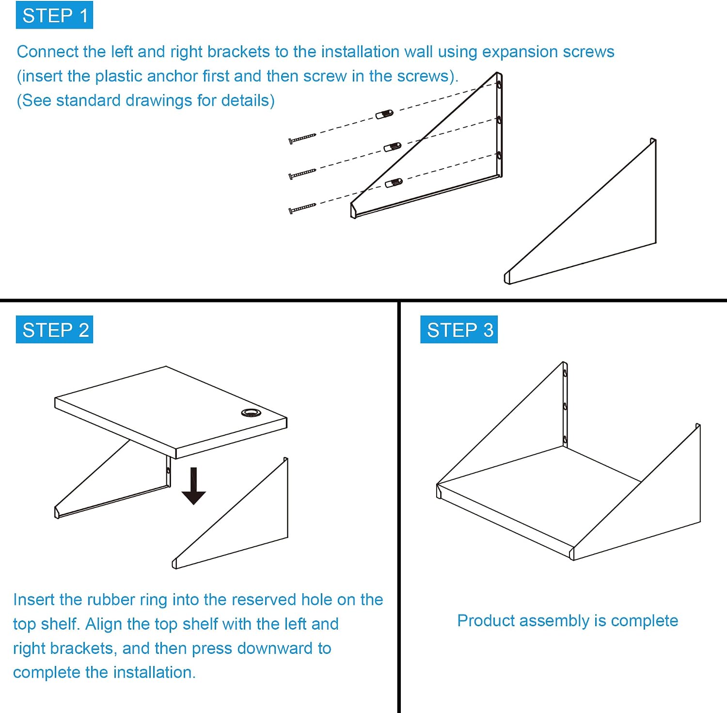 HARDURA Stainless Steel Wall Shelf