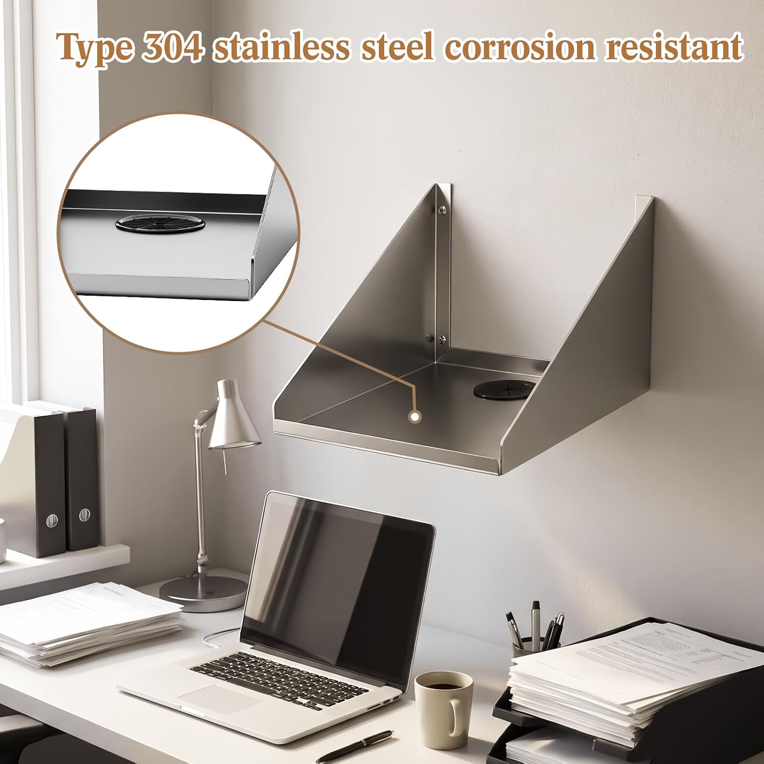 Hicarer Stainless Steel POS Printer Shelf