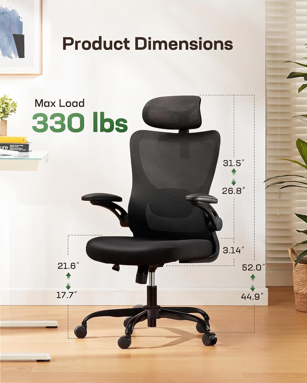 Marsail High Back Ergonomic Mesh Office Chair