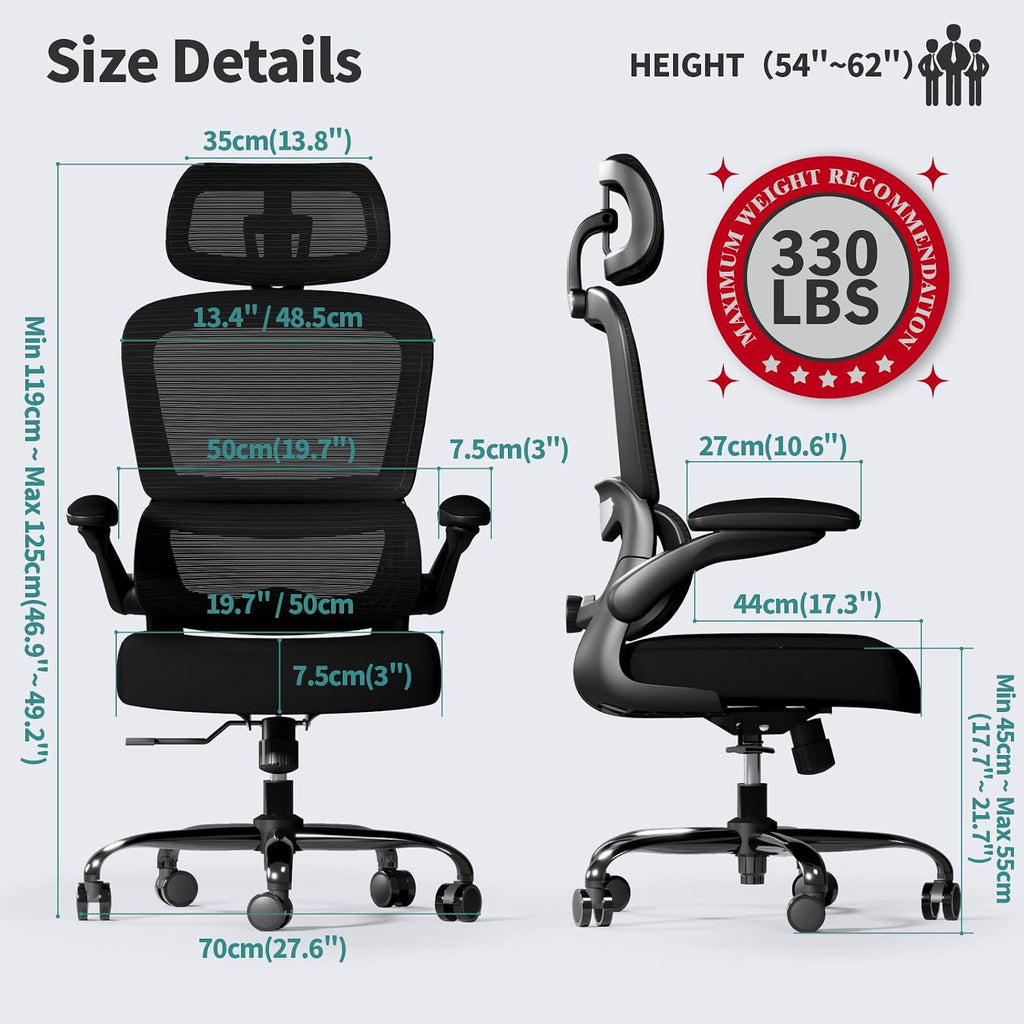 Ergonomic Mesh Office Chair 330LBS