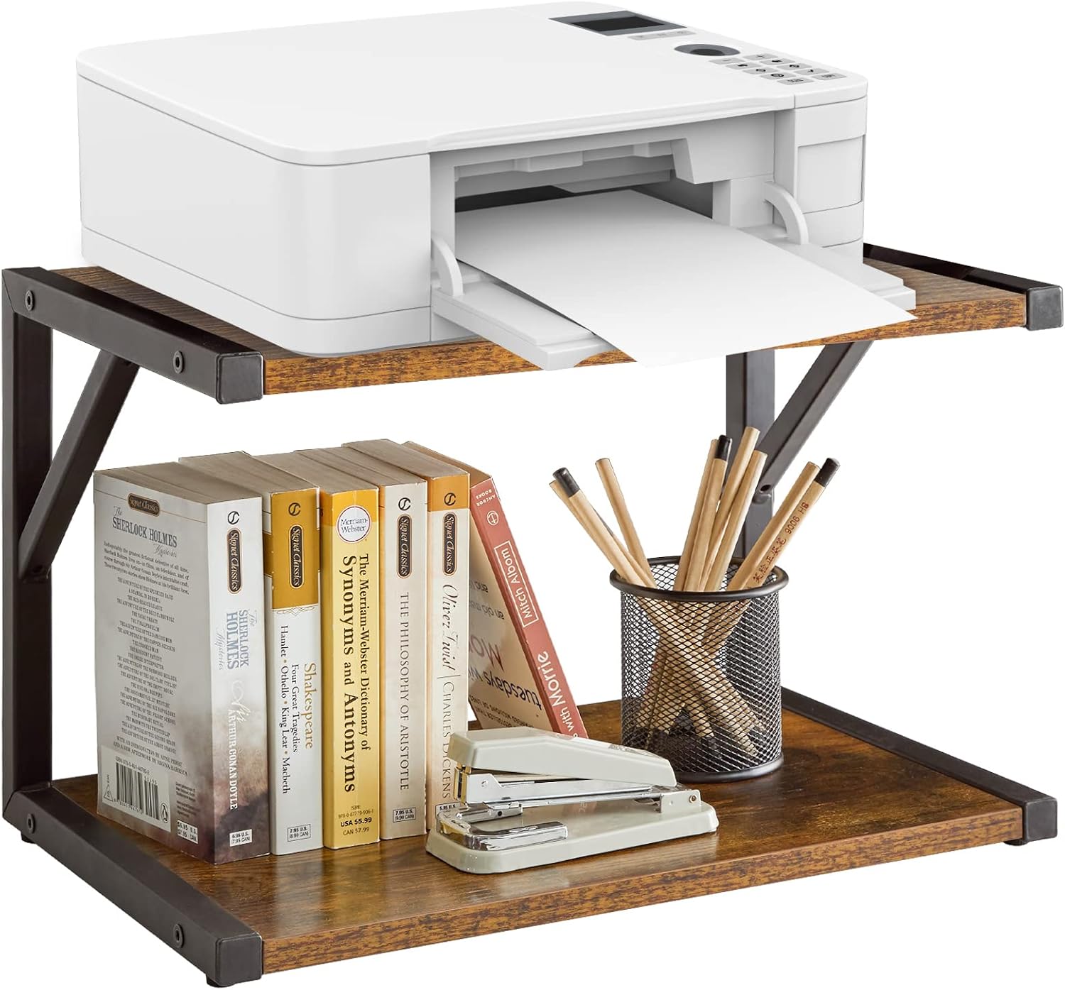 2-Tier Desktop Printer Stand
