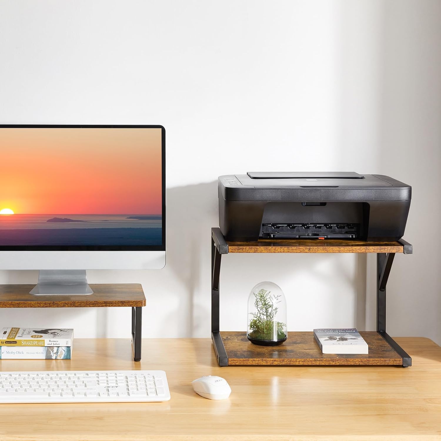 2-Tier Desktop Printer Stand
