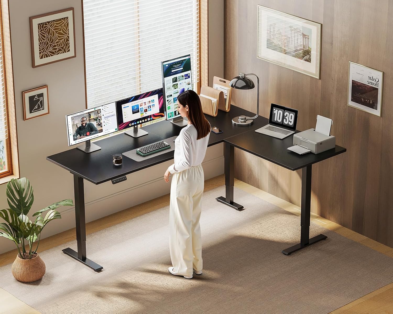 OffiGo L Shaped Standing Desk