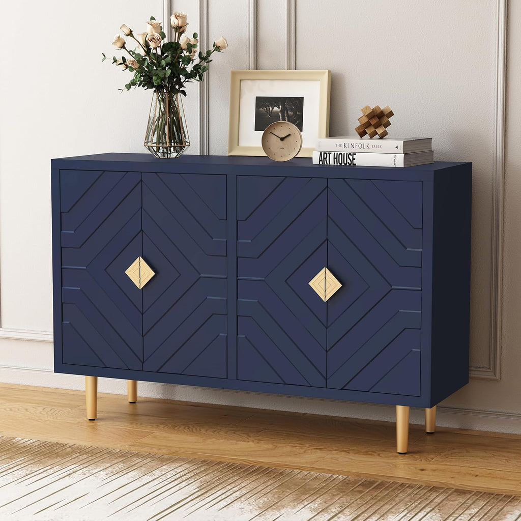 Embossed 4-Door Sideboard