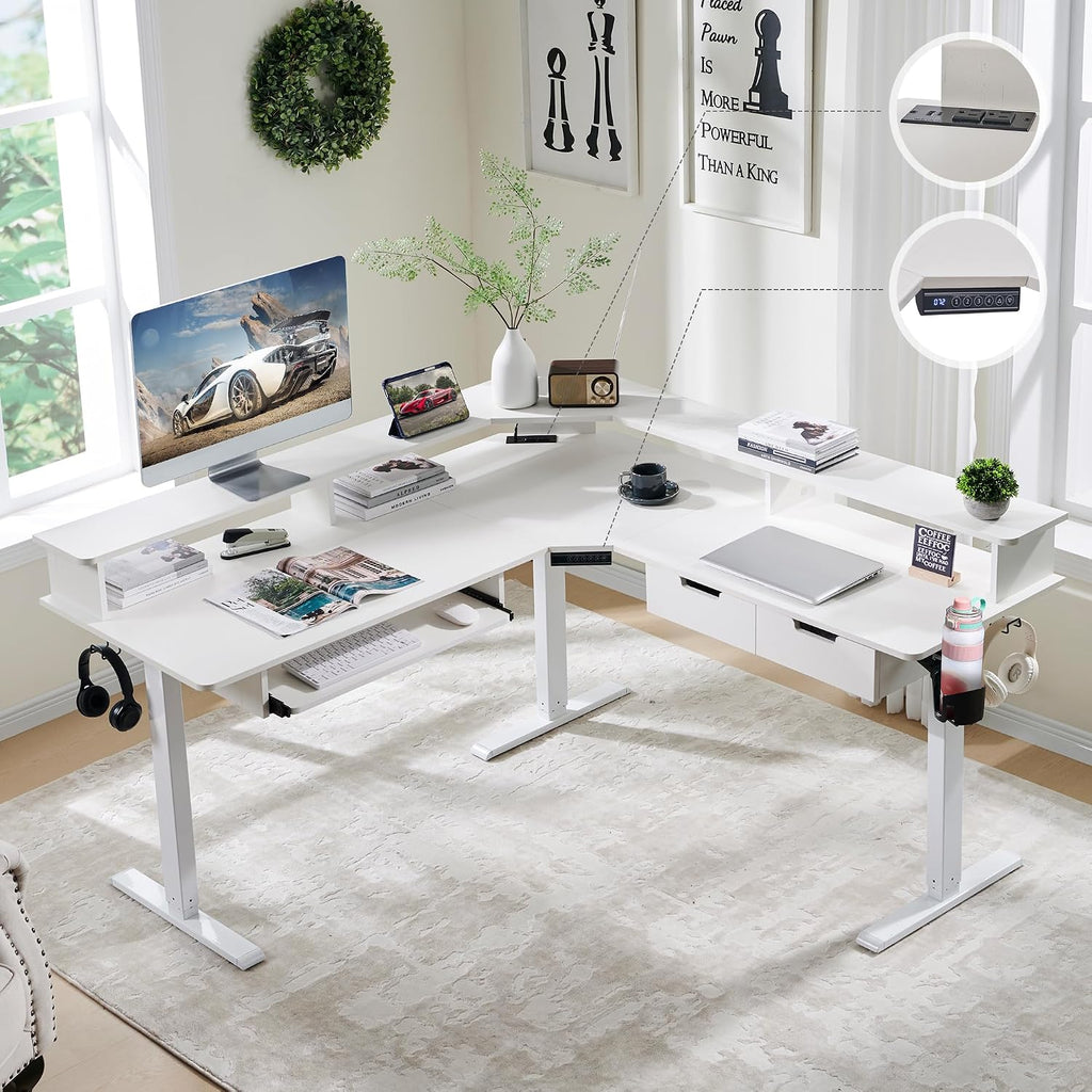 RedLemon L Shaped Standing Desk