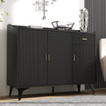 Black Fluted Storage Sideboard
