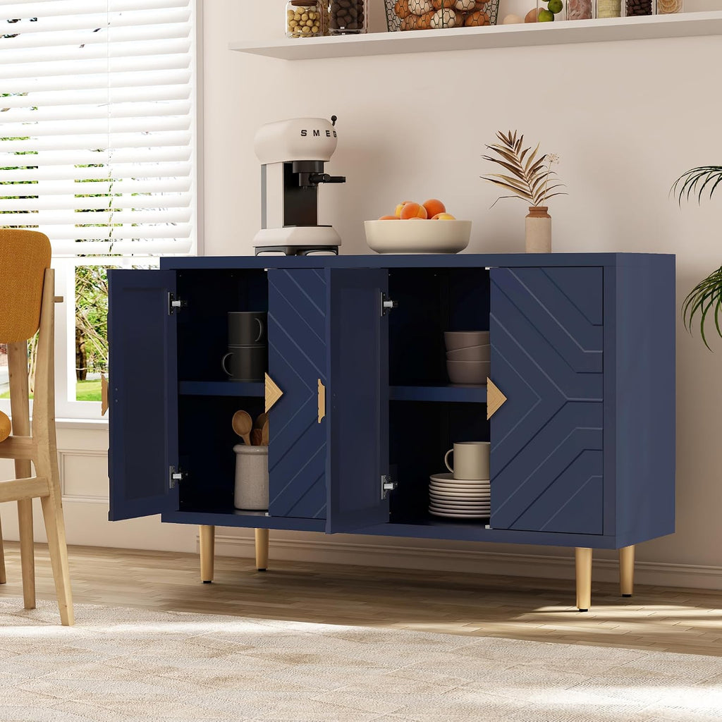 Embossed 4-Door Sideboard