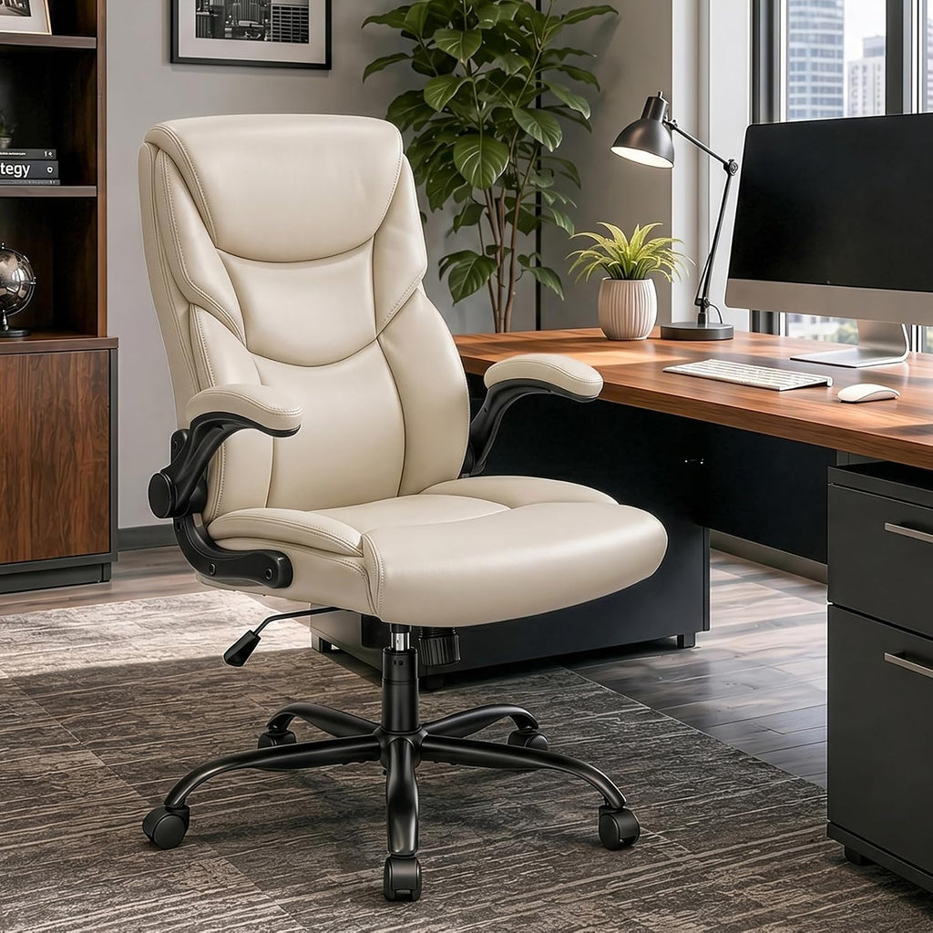 Sweetcrispy PU Leather Executive Office Chair
