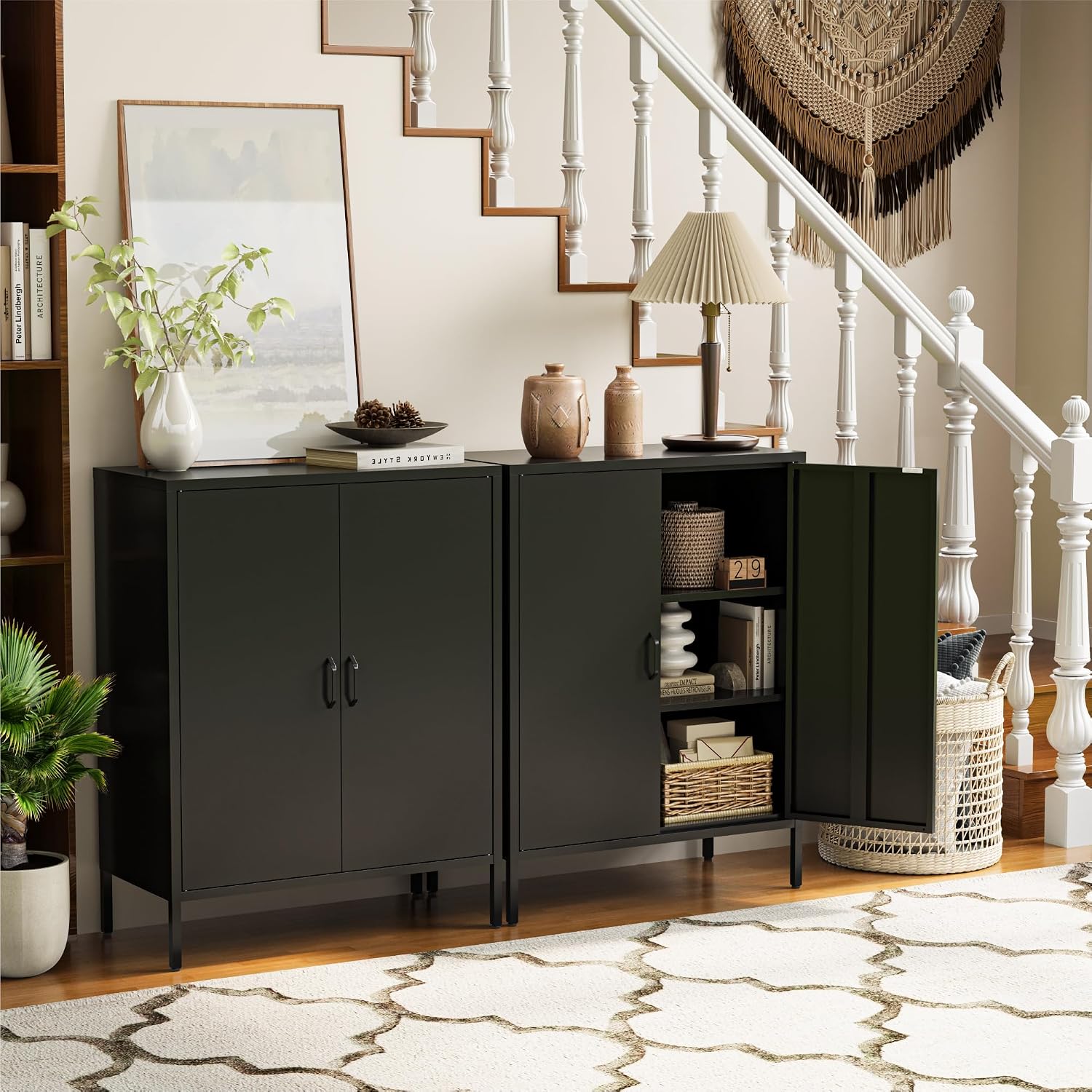 COFaR Black Metal Sideboard
