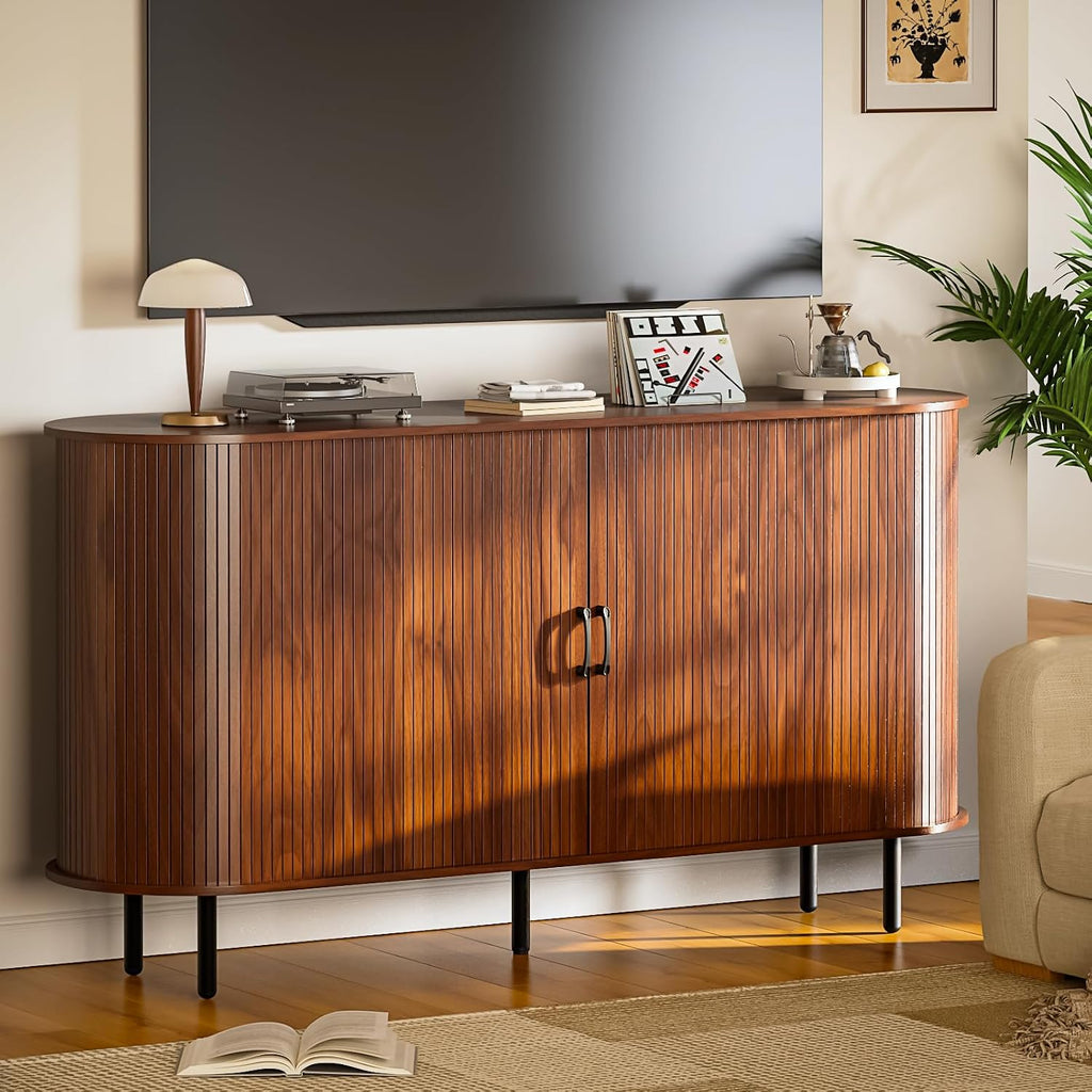 Sliding Door Wood Sideboard