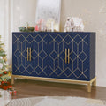 HLR Blue Gold Trim Sideboard