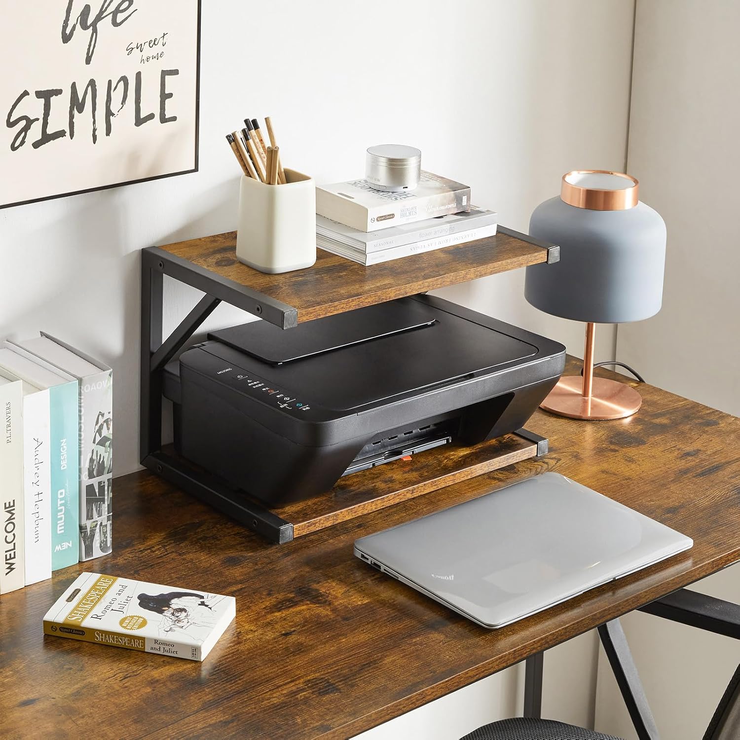 2-Tier Desktop Printer Stand