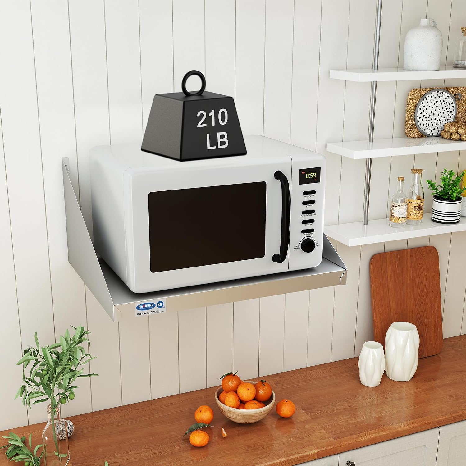 HARDURA Stainless Steel Wall Shelf