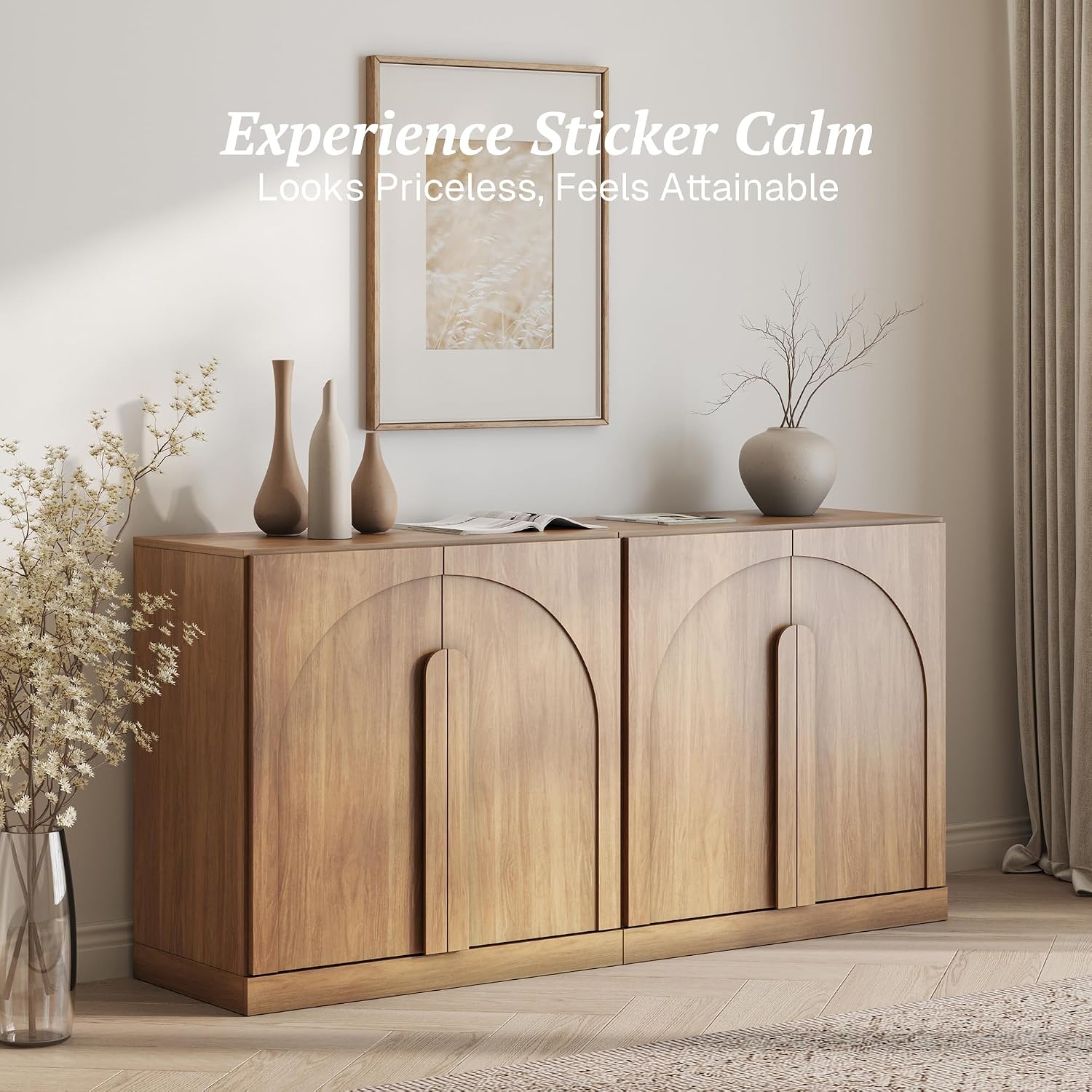 2-Pack Arched Door Sideboard Buffet