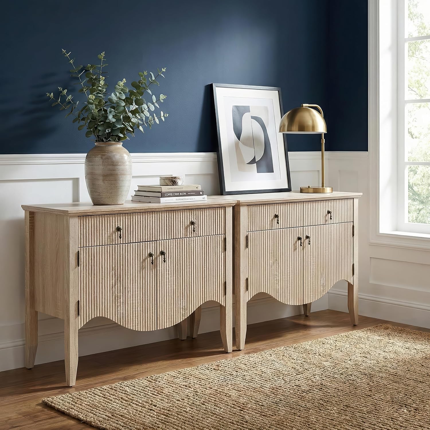 Walnut Fluted Sideboard